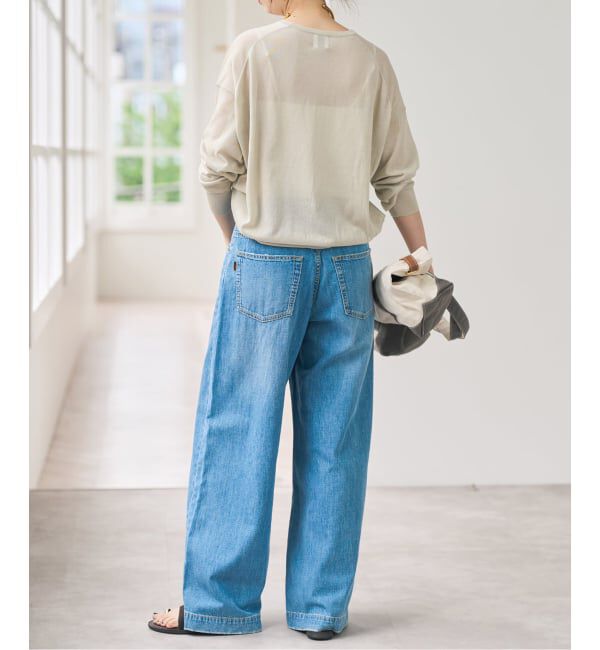Spick and Span「《追加》ウォッシャブルシアークルーカーディガン」|カーディガン|