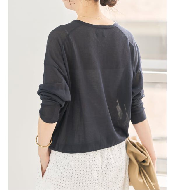 Spick and Span「《追加》ウォッシャブルシアークルーカーディガン」|カーディガン|