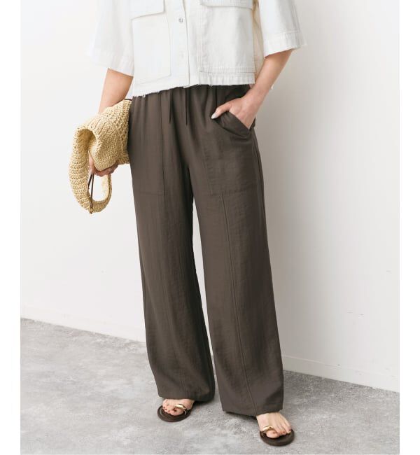 Spick and Span「《追加予約》ドレープツイルイージーファティーグパンツ」|その他|