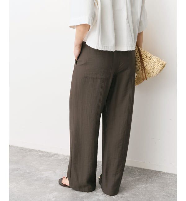 Spick and Span「《追加予約》ドレープツイルイージーファティーグパンツ」|その他|