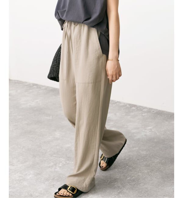 Spick and Span「《追加予約》ドレープツイルイージーファティーグパンツ」|その他|