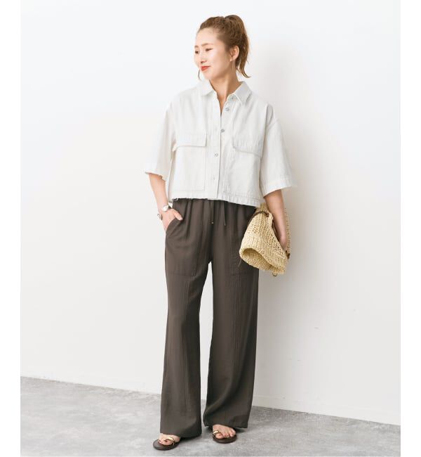 Spick and Span「《追加予約》ドレープツイルイージーファティーグパンツ」|その他|