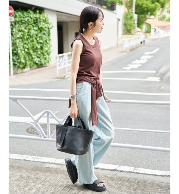  「《追加予約/大容量&500mlペットボトル収納◎》LE TALON BELT M トート」|トートバッグ|