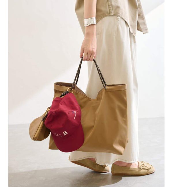  「《追加予約》LETALON nylon big tote」|トートバッグ|ベージュ