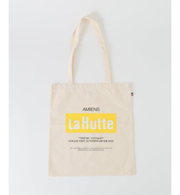  「《予約》La Hutte/ラユット yellow box logo tote」|トートバッグ|