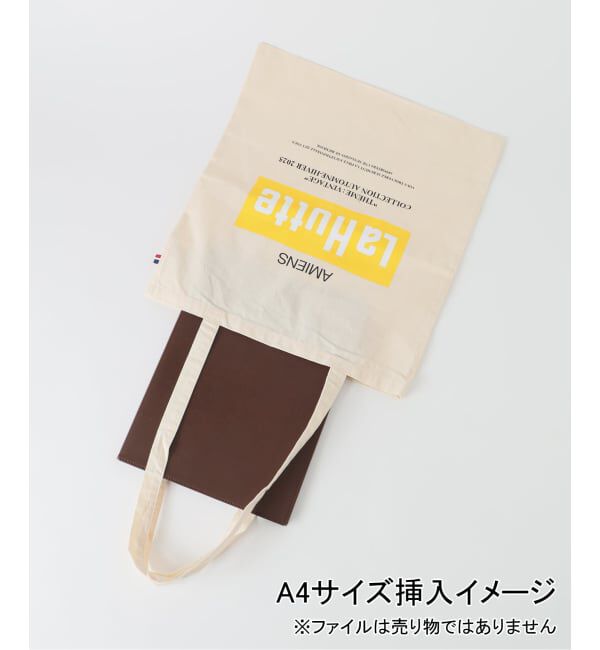  「《予約》La Hutte/ラユット yellow box logo tote」|トートバッグ|