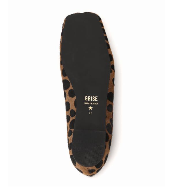 GRISE「《予約/WEB+一部店舗限定》GRISEレザースクエアプリーツフラット」|その他|