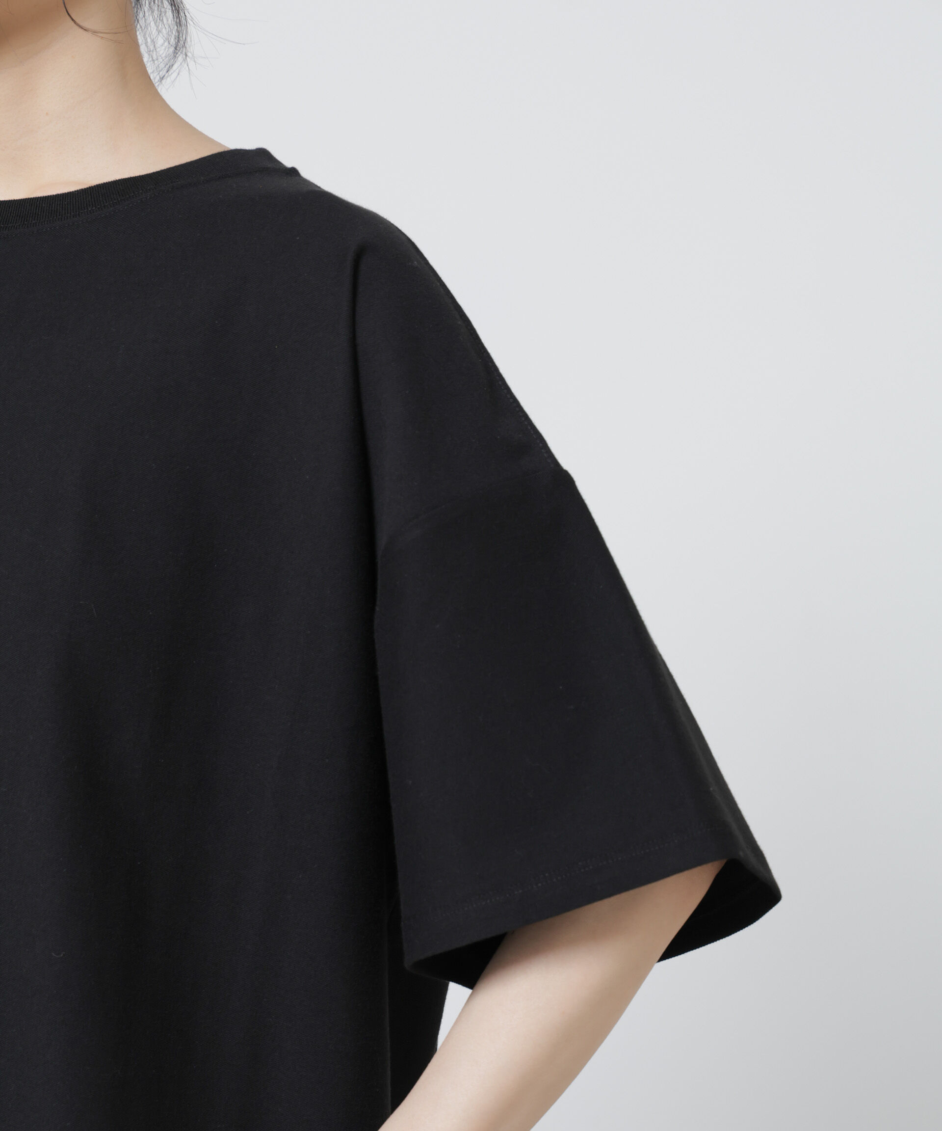 NANO universe「「Meaningful Continuity」coveross(R)ツイル調冷感プレーティング天竺Tシャツ」|Tシャツ・カットソー|