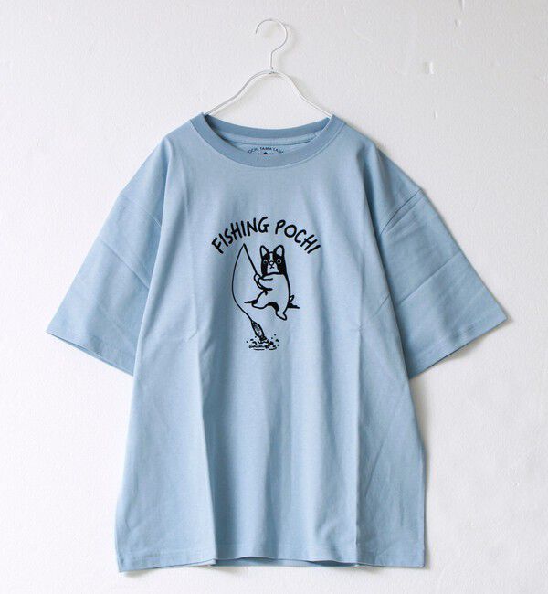 FREDY MAC「【マックT】【Fishing Pochi】original body T-shirts」|Tシャツ・カットソー|サックス