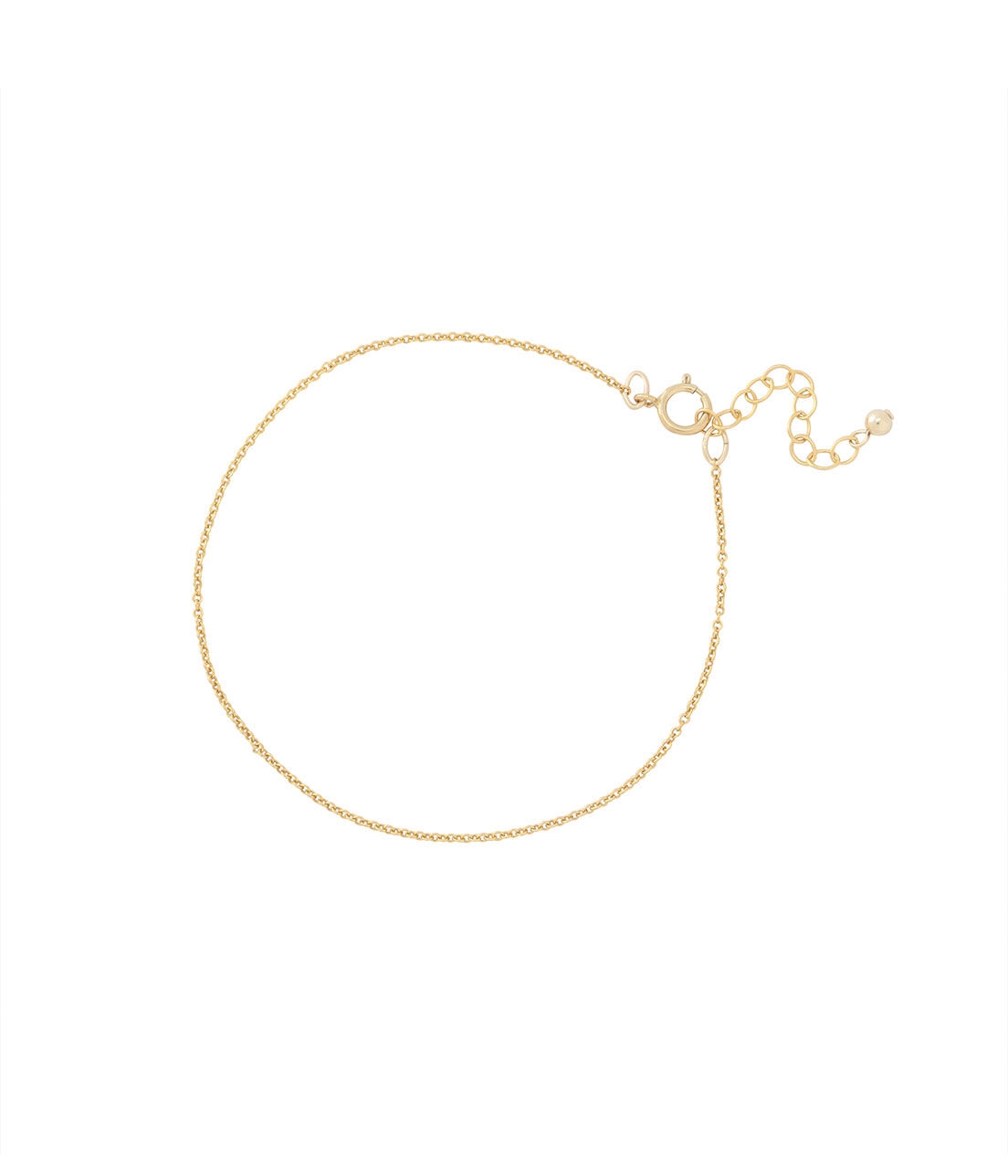 SALON adam et rope'「【SALONオリジナルBOX付き】14KGFあずきチェーンブレスレット」|ブレスレット・バングル|