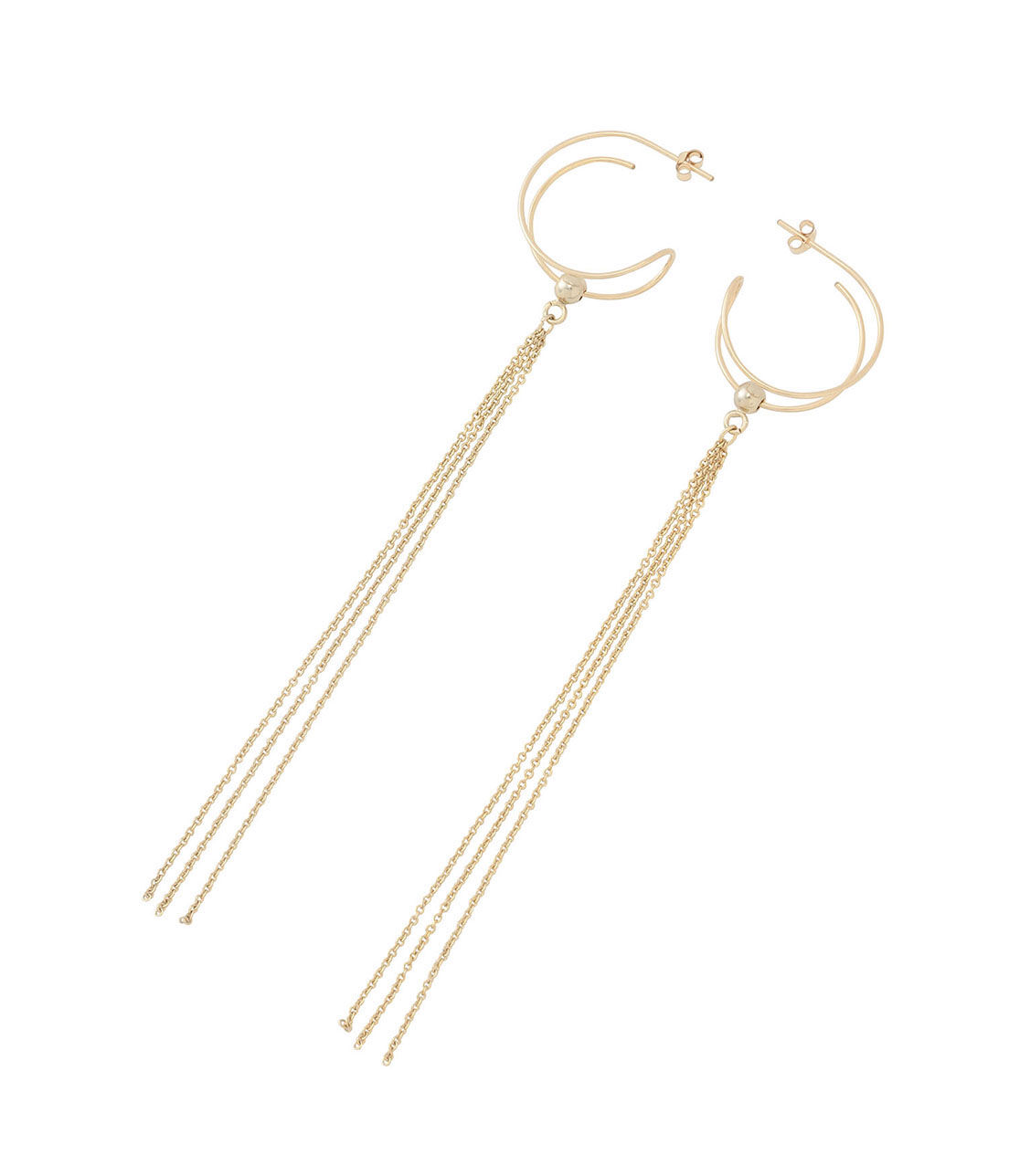 SALON adam et rope'「【SALONオリジナルBOX付き】14KGFツイストフープピアス」|ピアス|