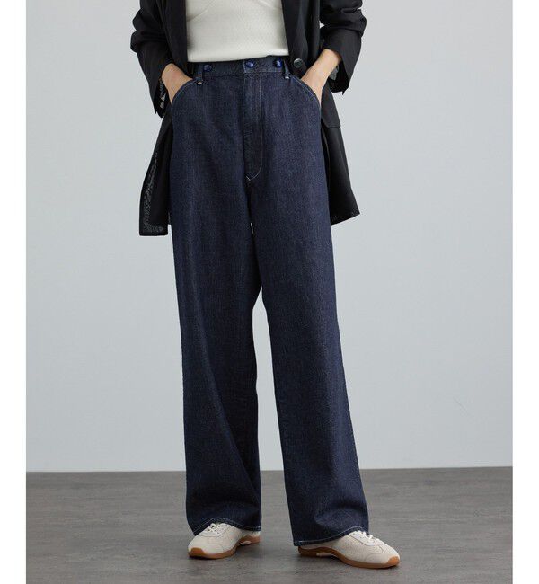 SALON adam et rope'「【KURO for SALON（クロ）】別注EASY TUCK DENIM INDIGO / デニムパンツ」|デニム|