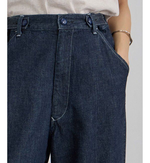 SALON adam et rope'「【KURO for SALON（クロ）】別注EASY TUCK DENIM INDIGO / デニムパンツ」|デニム|