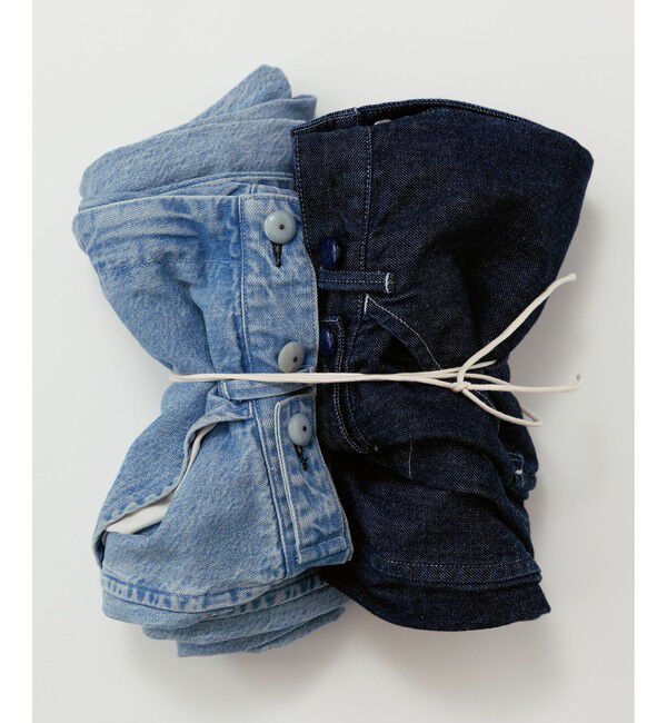 SALON adam et rope'「【KURO for SALON（クロ）】別注EASY TUCK DENIM LIGHT INDIGO / デニムパンツ」|デニム|