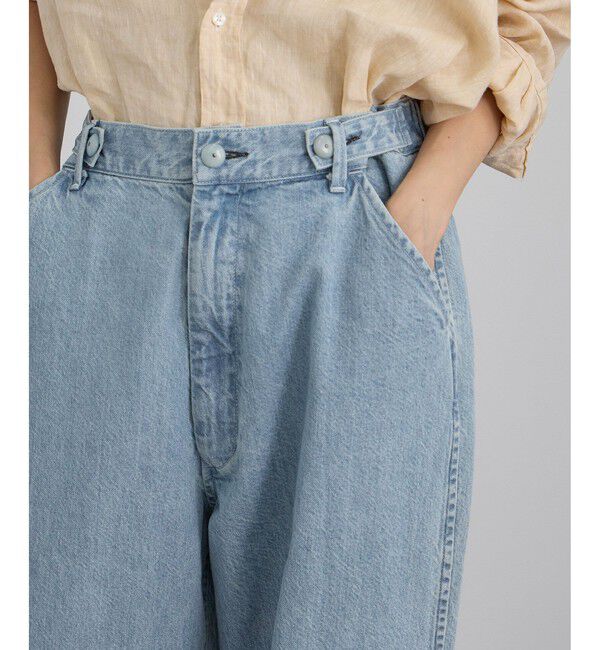 SALON adam et rope'「【KURO for SALON（クロ）】別注EASY TUCK DENIM LIGHT INDIGO / デニムパンツ」|デニム|