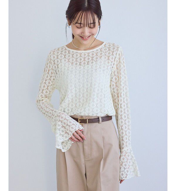 Rope&rsquo;Picnic「ベルスリーブレースカットトップス」|Tシャツ・カットソー|キナリ(16)