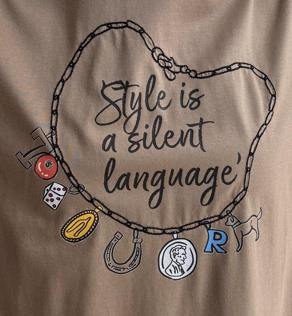  「【WEB限定】刺繍&times;プリントチャームイラストTEE」|Tシャツ・カットソー|