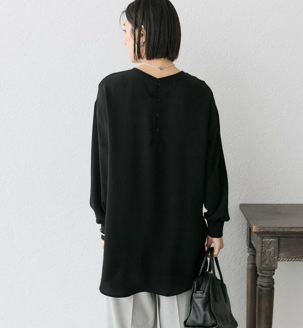  「【冷房・日焼け対策◎/3サイズ展開/手洗い可】ジョーゼットポケットブラウス」|シャツ・ブラウス|