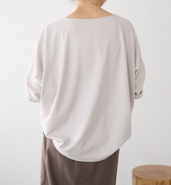  「【万能ブラウス】カットジョーゼットドルマンプルオーバー」|Tシャツ・カットソー|