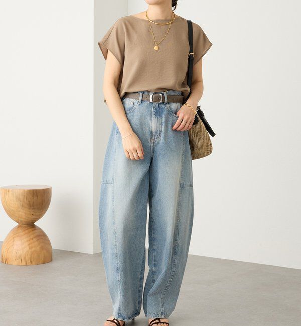  「【セットアップ着用可能/ドライタッチ/シワになりにくい】メッシュフレンチブラウス」|シャツ・ブラウス|