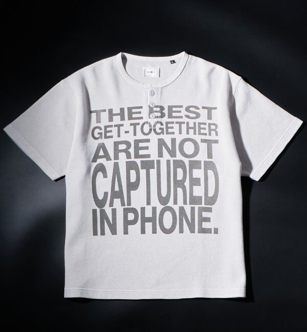  「メッセージワッフルヘンリーS/S TEE」|Tシャツ・カットソー|