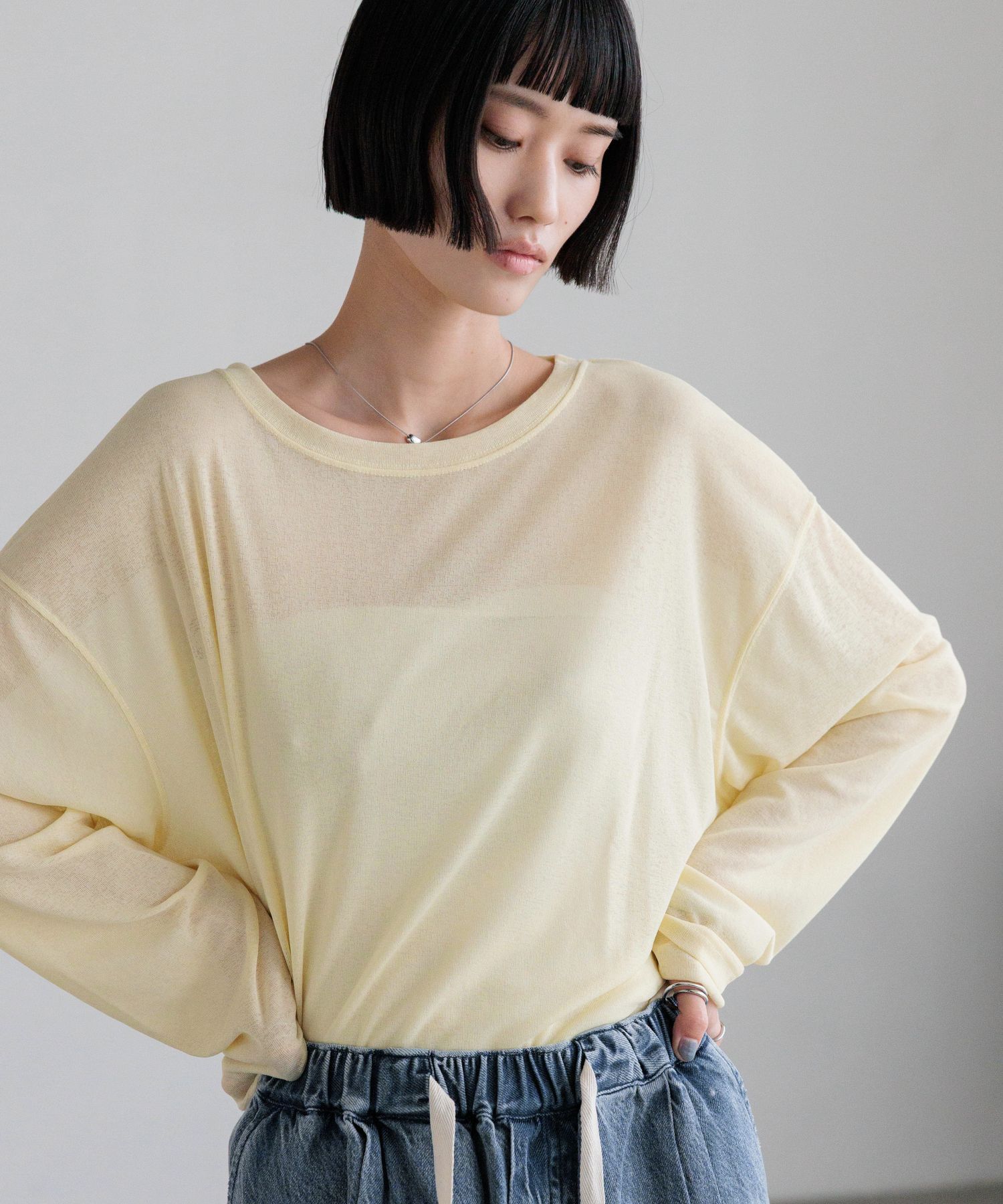LOWRYS FARM「ＵＳＥＦＵＬシアーＰＯＬＳ」|Tシャツ・カットソー|イエロー２