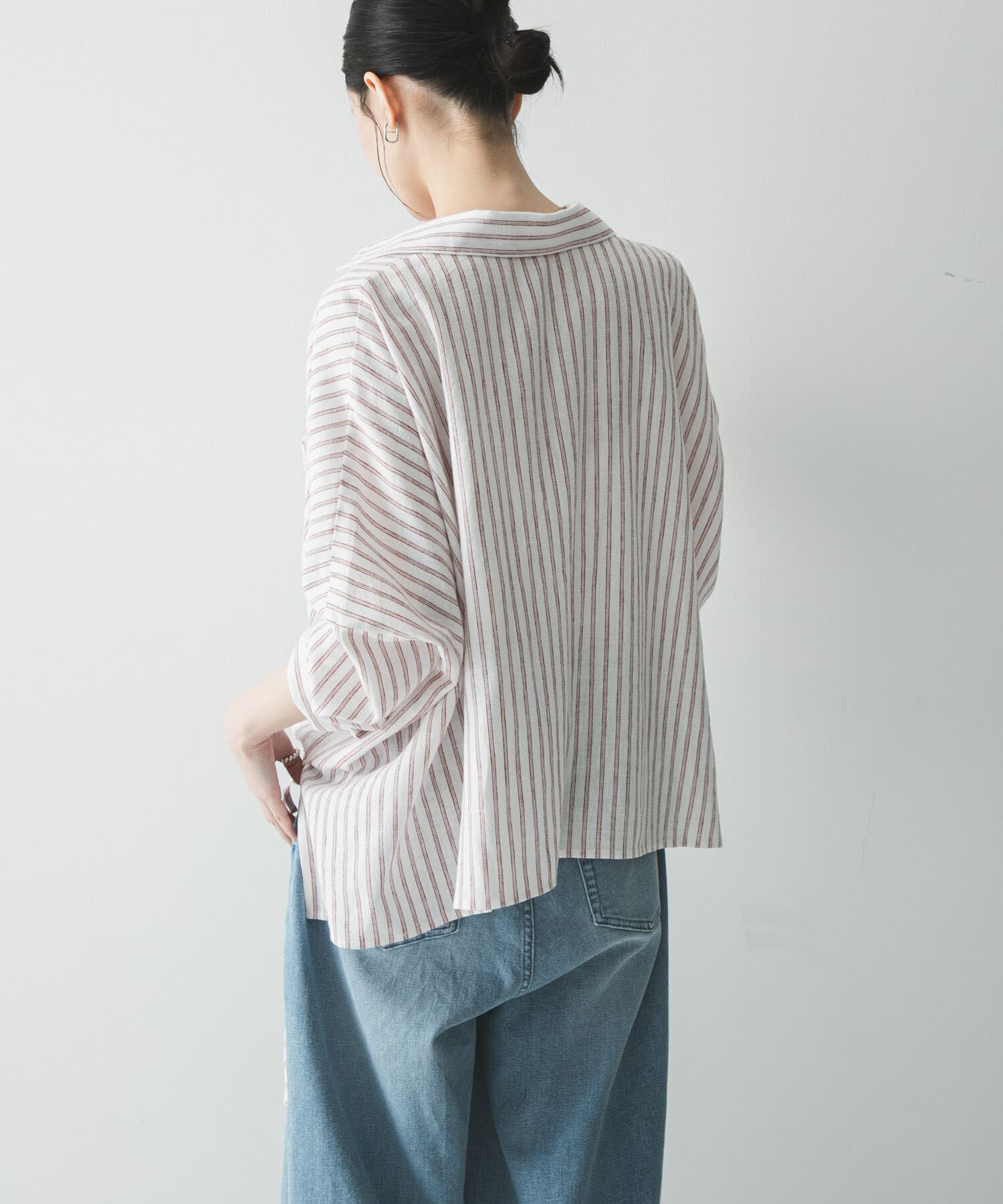 URBAN RESEARCH「ラミーレーヨンギャザーヘムシャツ」|シャツ・ブラウス|