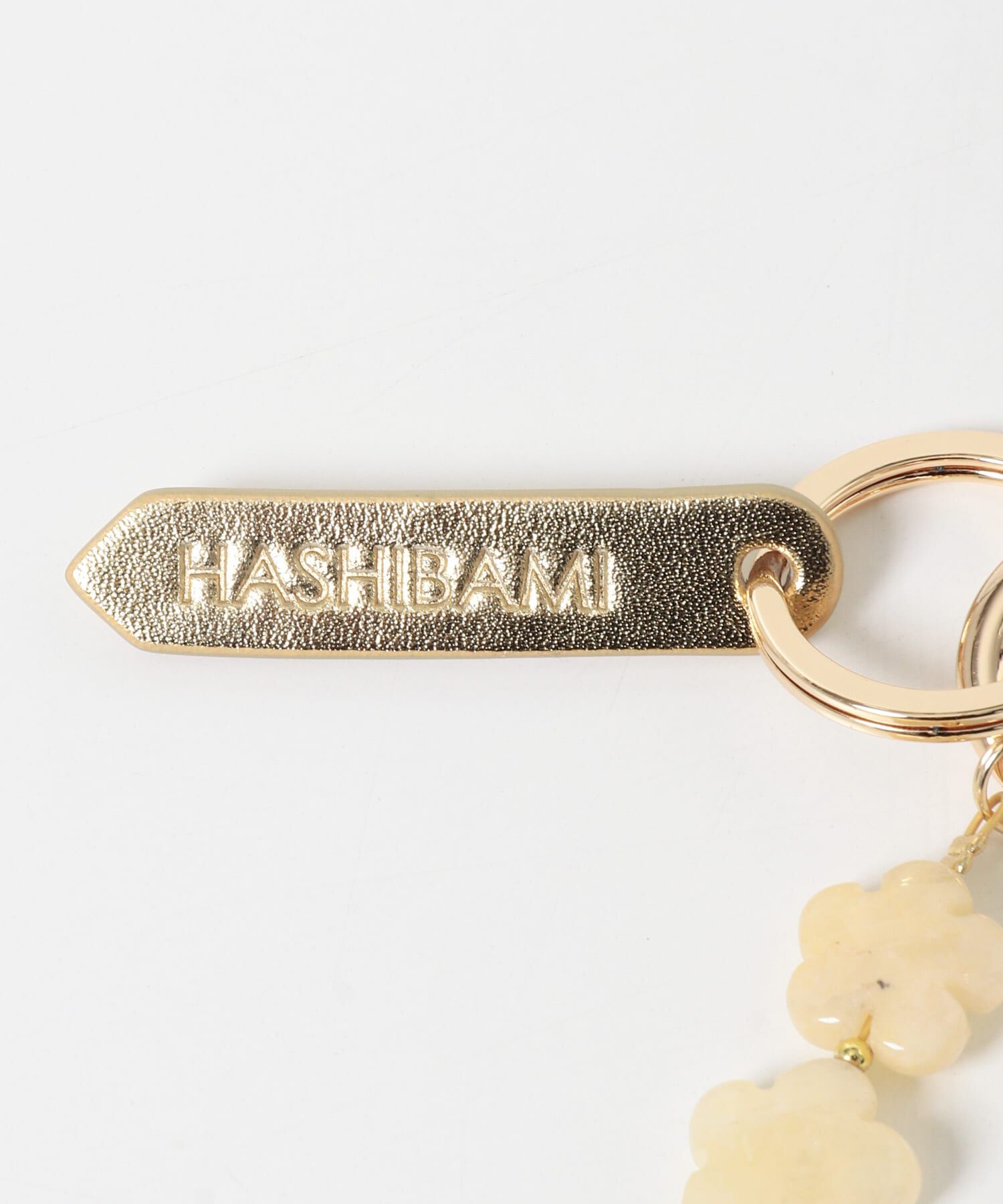 RODE SKO「hashibami　フラワー天然石スマホハンドストラップ」|チャーム・キーホルダー|
