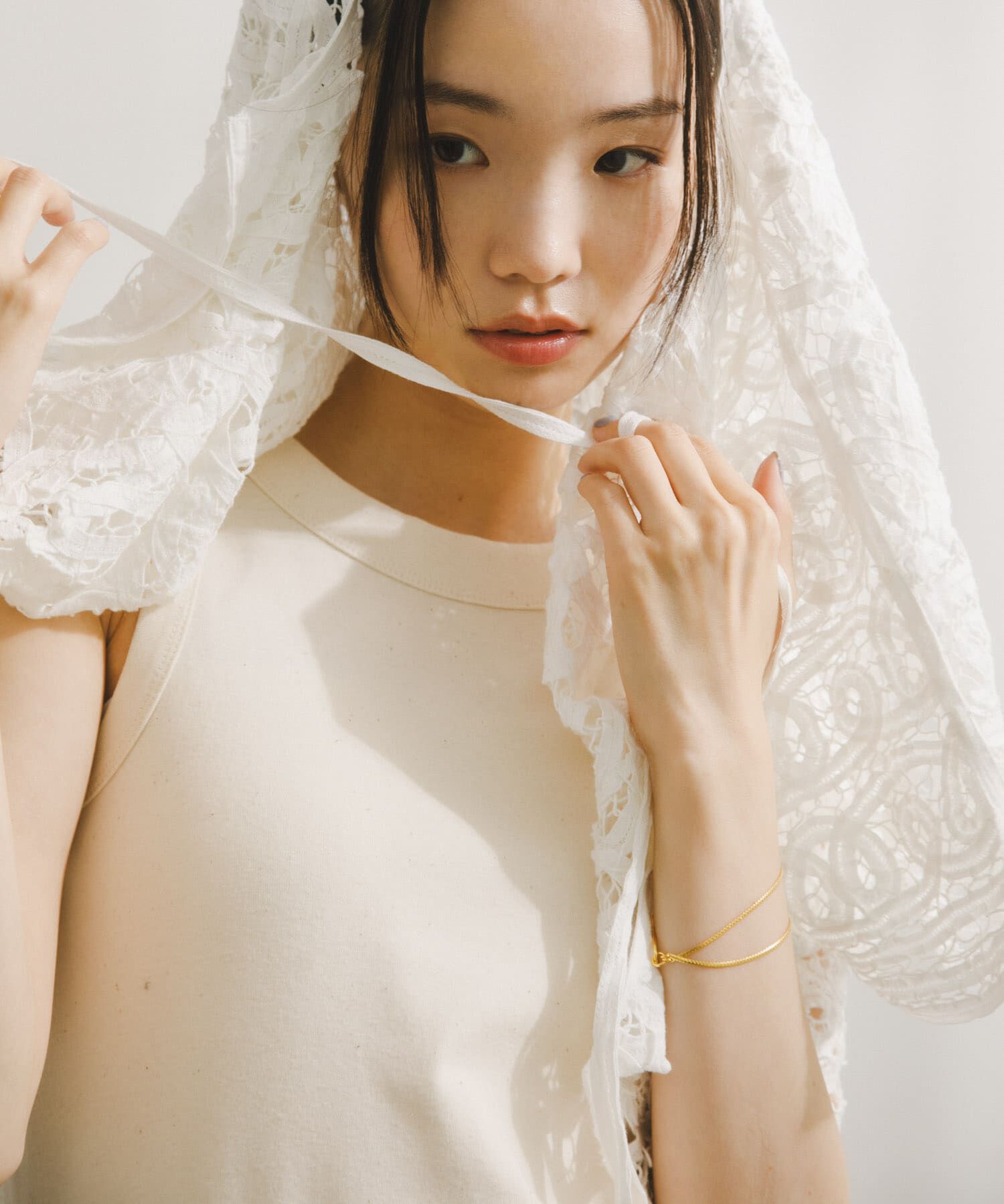 URBAN RESEARCH DOORS「Natural Cotton TankTop」|タンクトップ|ナチュラル
