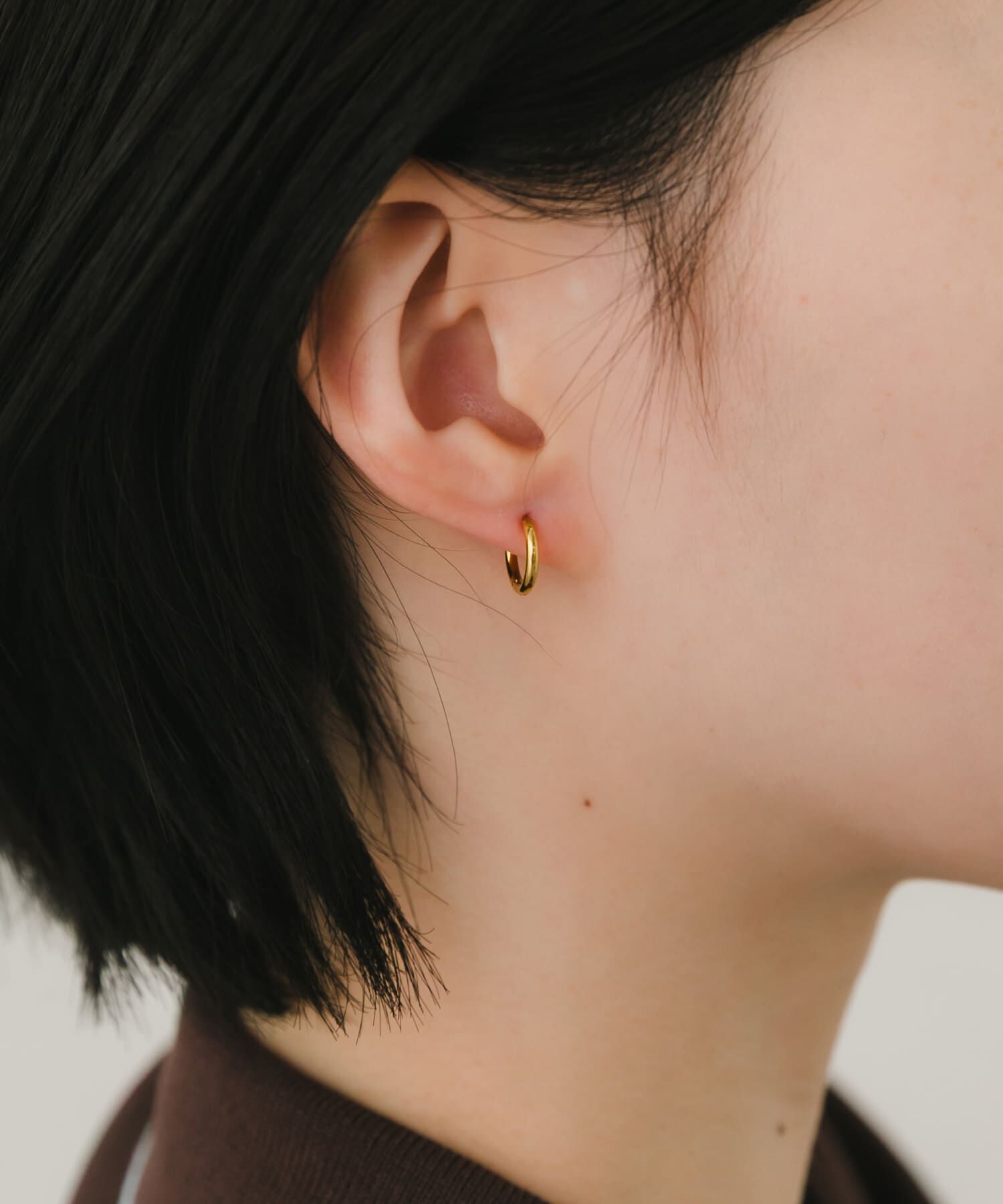 SMELLY「ステンレスフープピアス10mm」|ピアス|