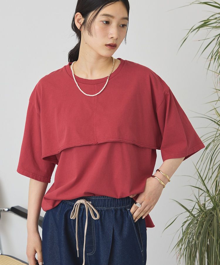 AMERICAN HOLIC「レイヤード風加工Tシャツ」|Tシャツ・カットソー|