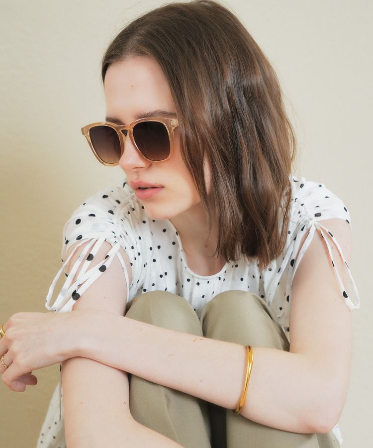 YECCA VECCA「【UVカット】ウェリントンアイウェア」|その他|Brown
