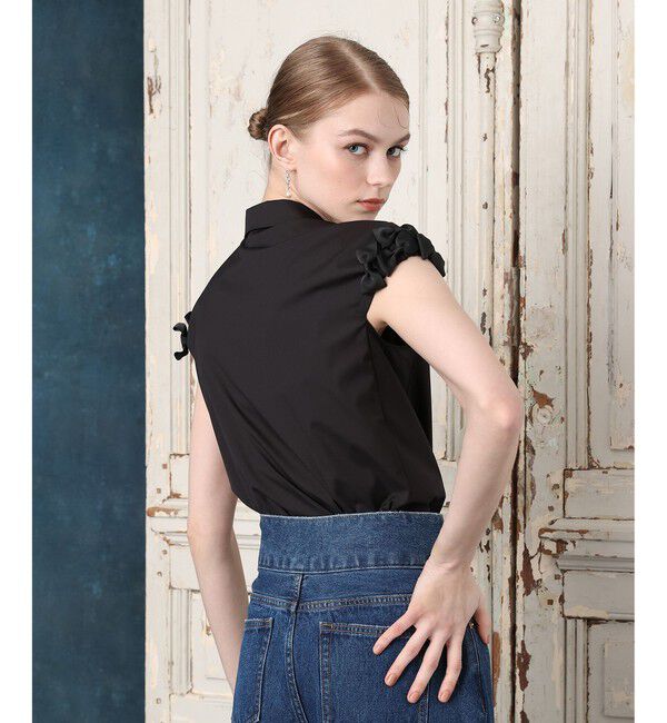 LOULOU WILLOUGHBY「【LOULOU WILLOUGHBY】メニーリボンシャツ」|シャツ・ブラウス|