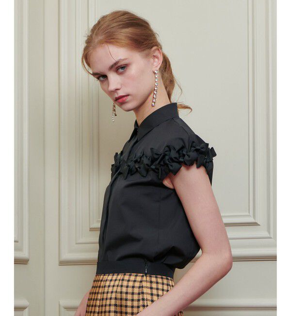 LOULOU WILLOUGHBY「【LOULOU WILLOUGHBY】メニーリボンシャツ」|シャツ・ブラウス|