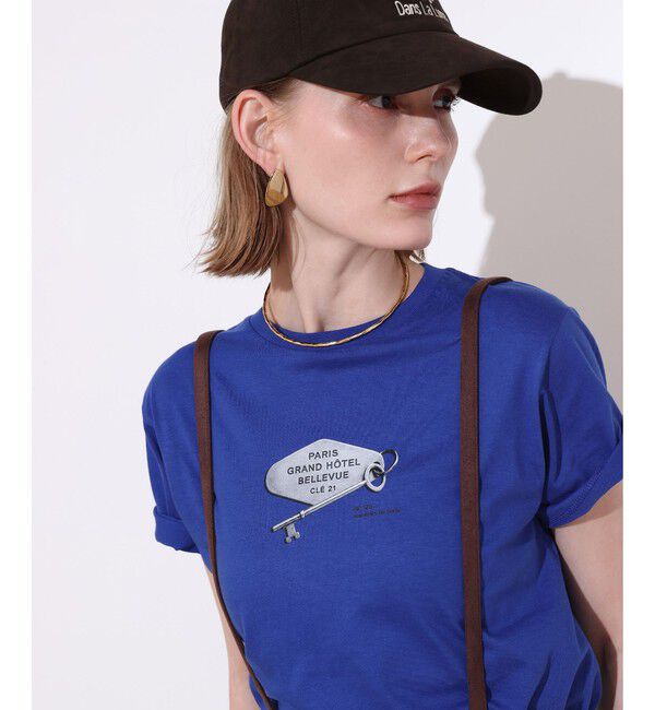 allureville「キープリントＴシャツ」|Tシャツ・カットソー|ブルー