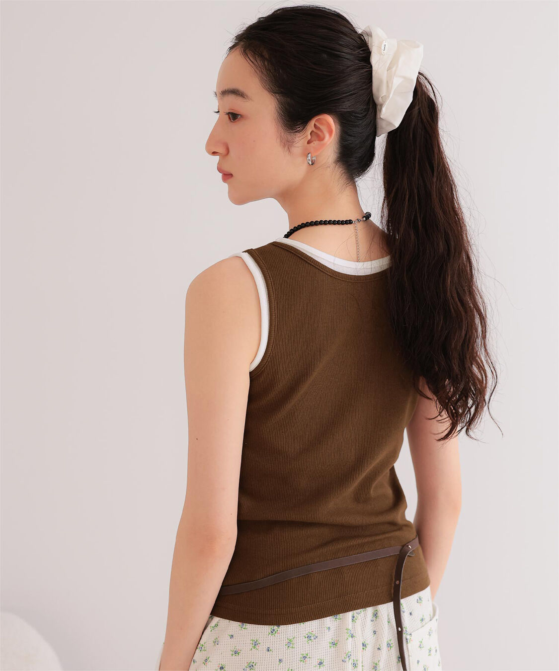 miette「カップ付きレイヤード風タンクトップ」|タンクトップ|