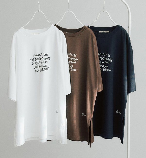  「【＠kokiminitaコラボ】ロゴプリント&times;ロゴ刺繍Tシャツ」|プルオーバー|