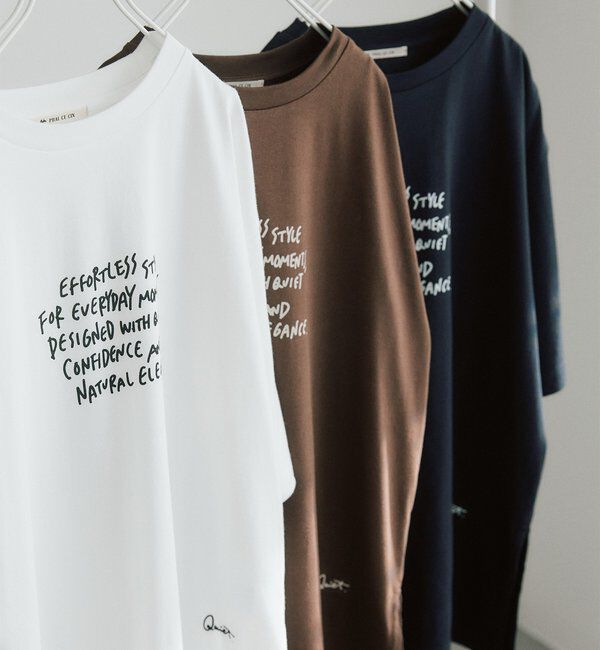  「【＠kokiminitaコラボ】ロゴプリント&times;ロゴ刺繍Tシャツ」|プルオーバー|