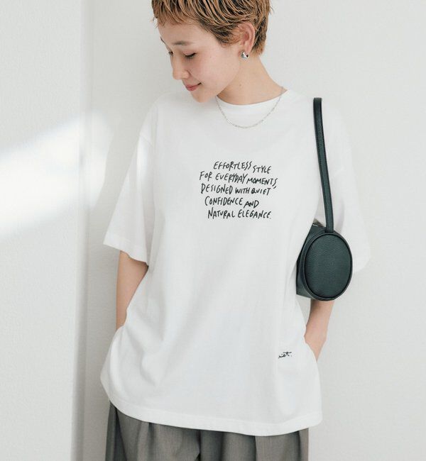  「【＠kokiminitaコラボ】ロゴプリント&times;ロゴ刺繍Tシャツ」|プルオーバー|