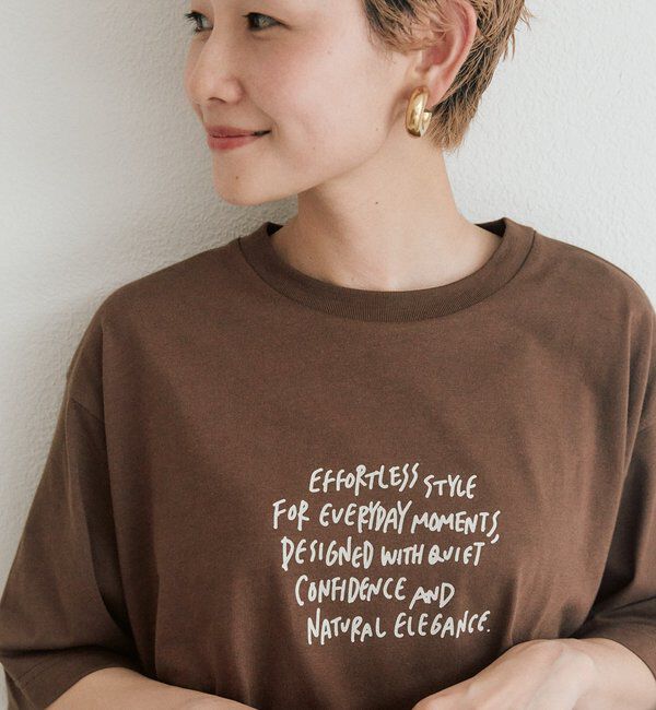  「【＠kokiminitaコラボ】ロゴプリント&times;ロゴ刺繍Tシャツ」|プルオーバー|