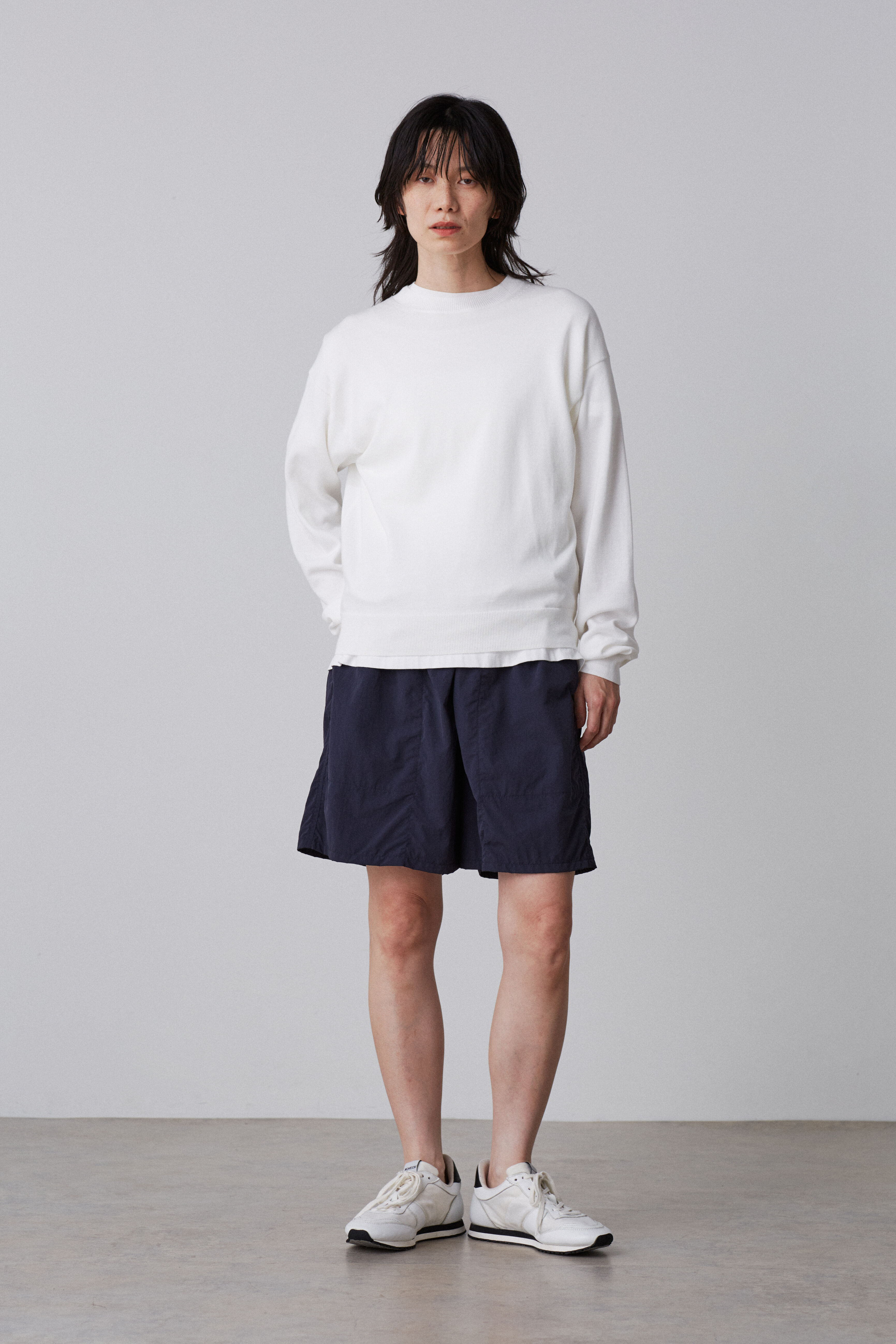 YLEVE 「Ｙ / RECYCLE NYLON MIX TAFFETA SHORTS」|その他|ネイビー