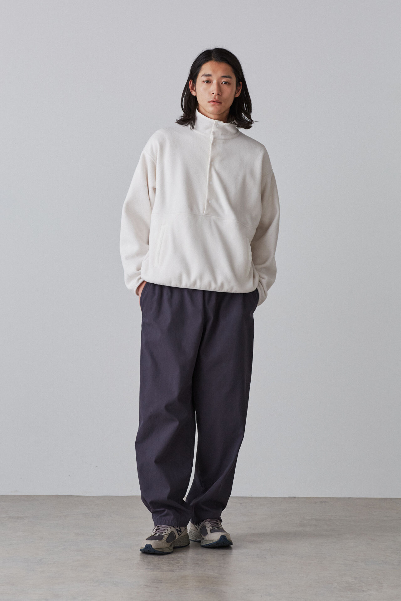 YLEVE 「Ｙ / ORGANIC COTTON / RECYCLE POLYESTER TWILL TAPERED EASY TR」|その他|ネイビー