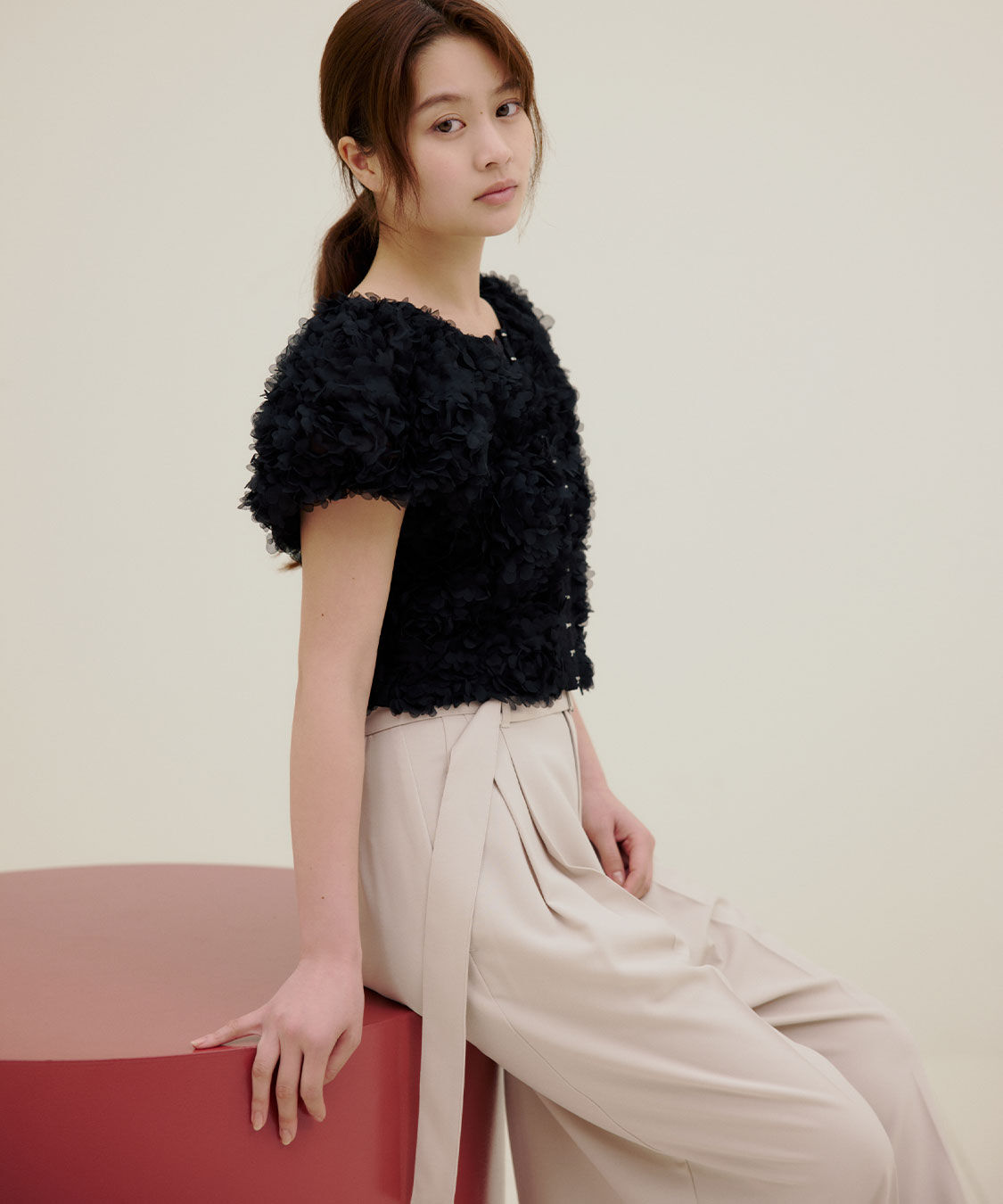 COCO DEAL「ツータックワイドパンツ」|スラックス|