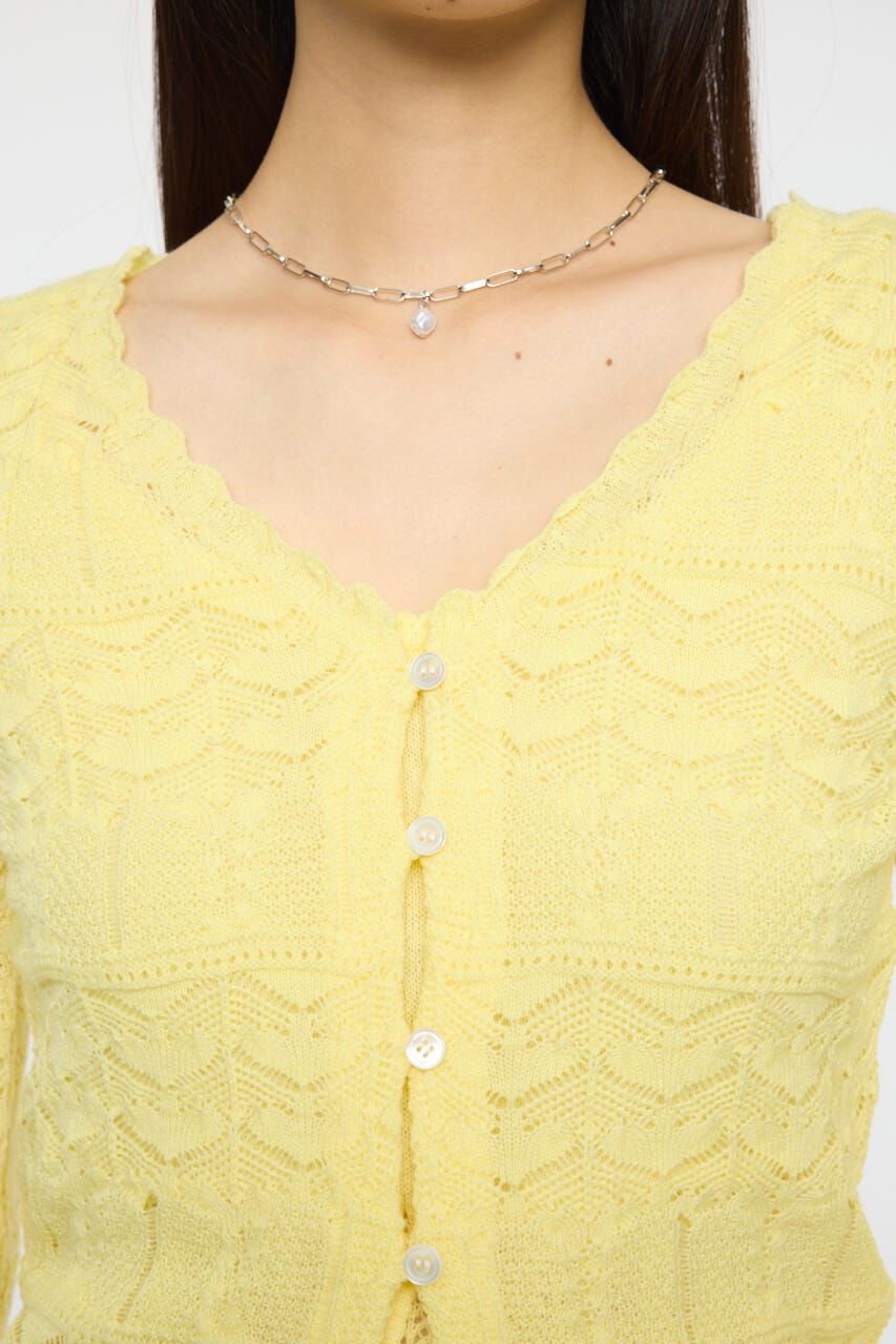 MOUSSY「MIXED EYELET ENSEMBLE トップス」|ニット・セーター|