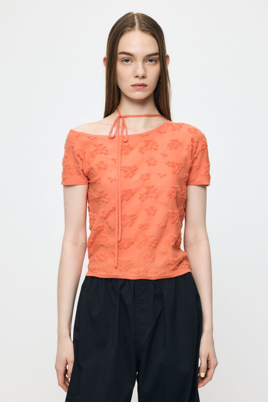MOUSSY「FLORAL JACQUARD CUT トップス」|Tシャツ・カットソー|ORG