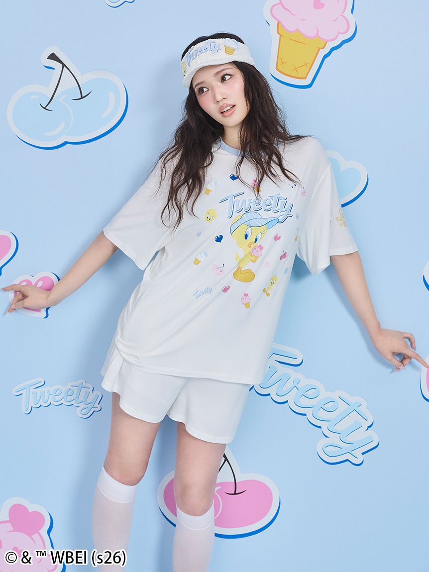 SNIDEL HOME「【Tweety】【接触冷感】カットセットアップ」|ルームウェア|