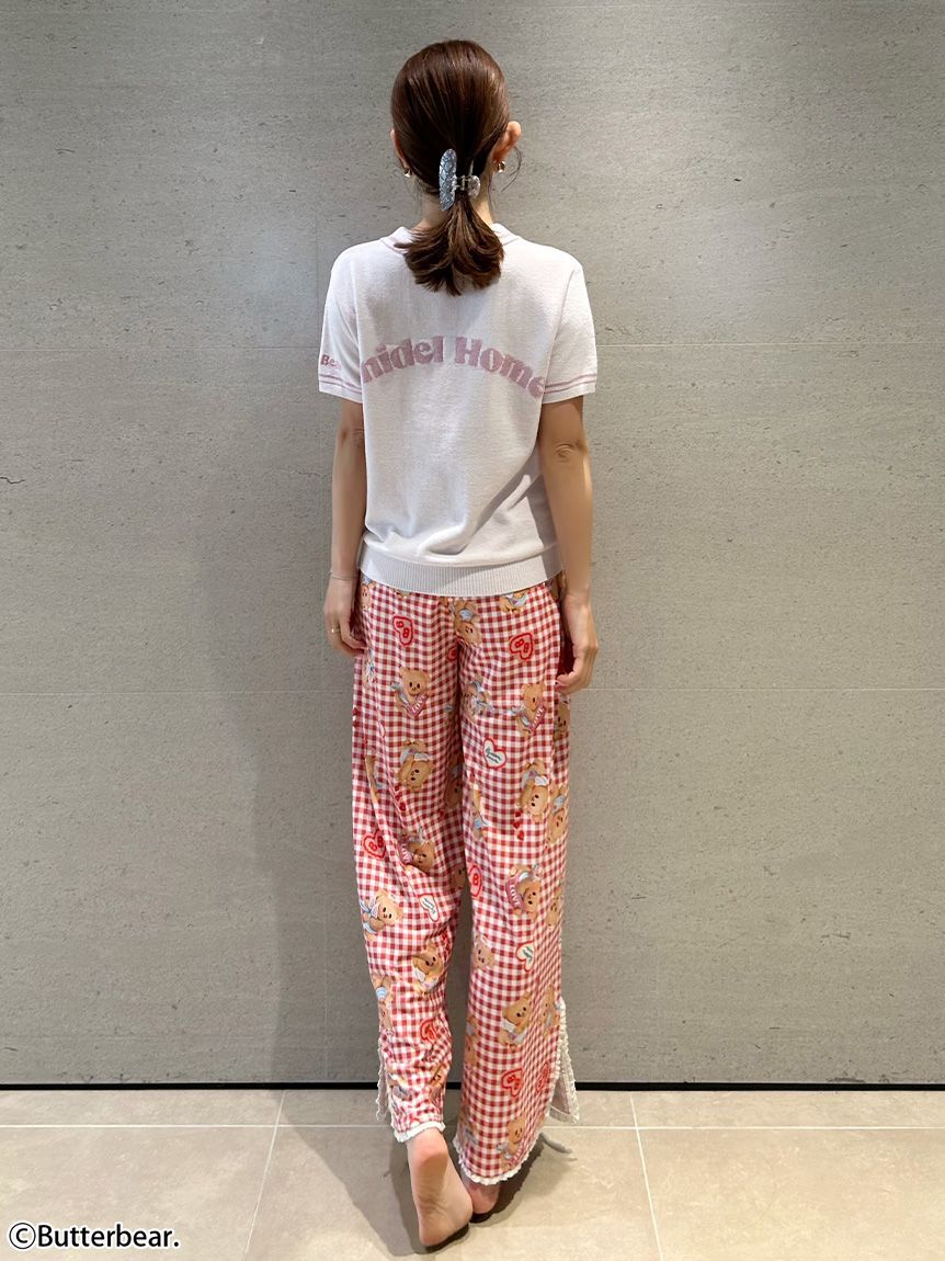 SNIDEL HOME「【BUTTERBEAR】カットロングパンツ」|ルームウェア|
