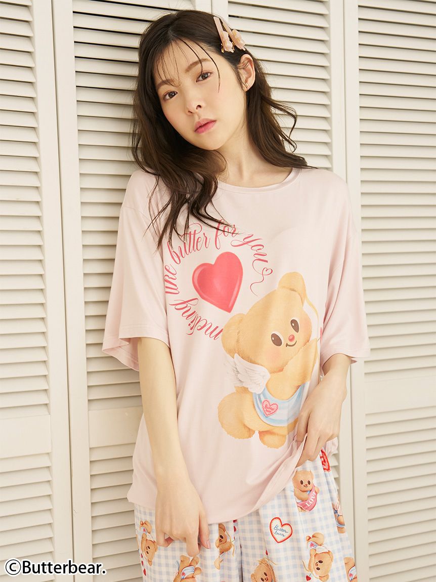SNIDEL HOME「【BUTTERBEAR】【接触冷感】Ｔシャツ」|ルームウェア|