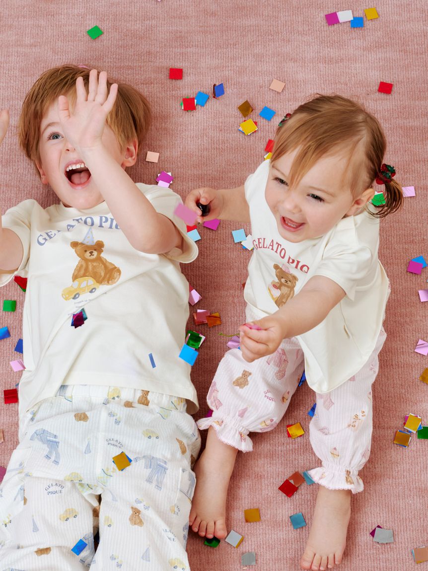 GELATO PIQUE KIDS & BABY「【KIDS】パジャマパーティーワンポイントTシャツ」|ルームウェア|