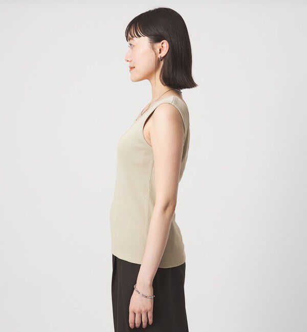 UNITED ARROWS green label relaxing「デコルテ フライス タンクトップ 抗菌」|タンクトップ|